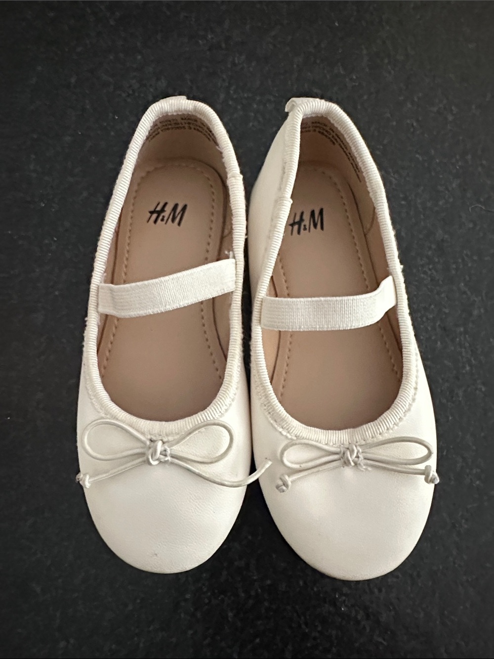 H&M Cream Toddler Ballet Flats Size 7.5